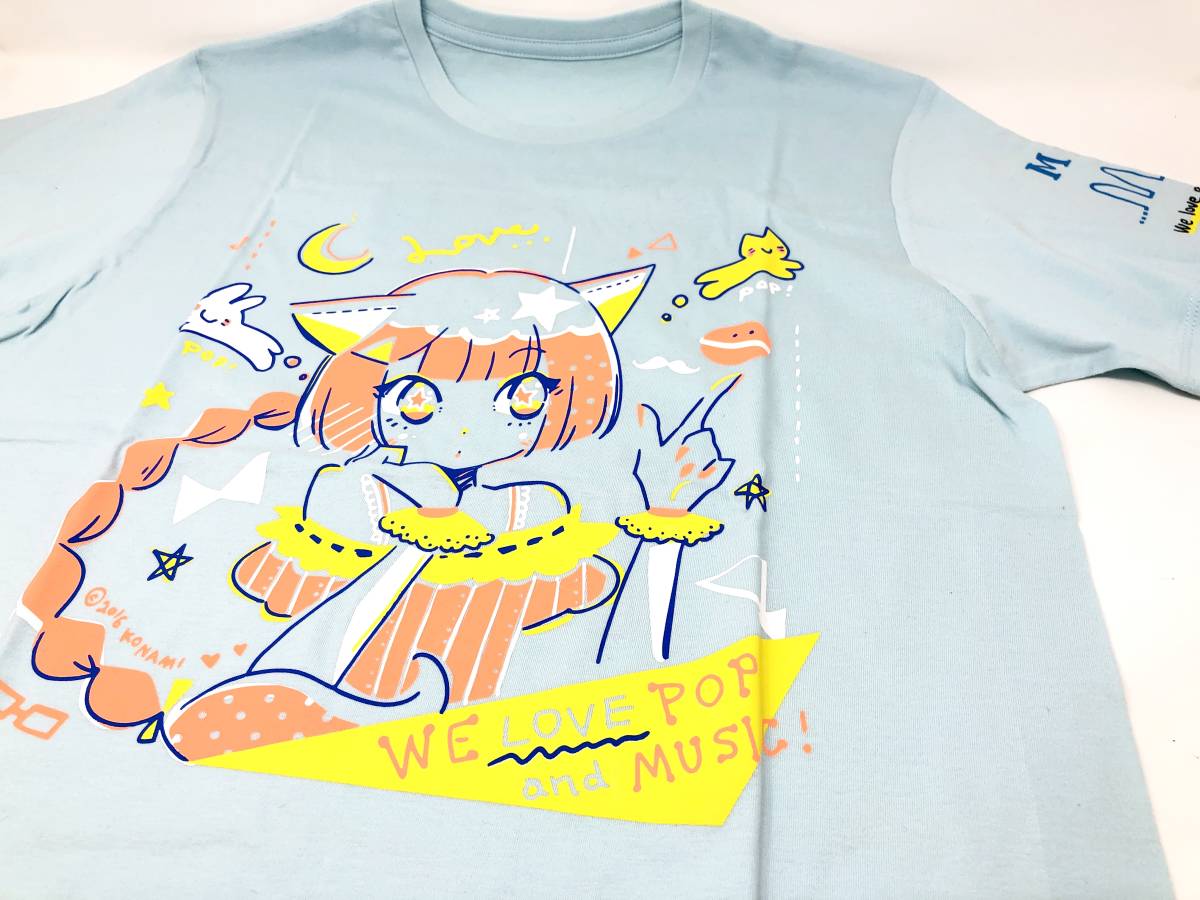 新品】pop'n music 書き下ろしTシャツ ミミニャミ BEMANI ROCK FES'16