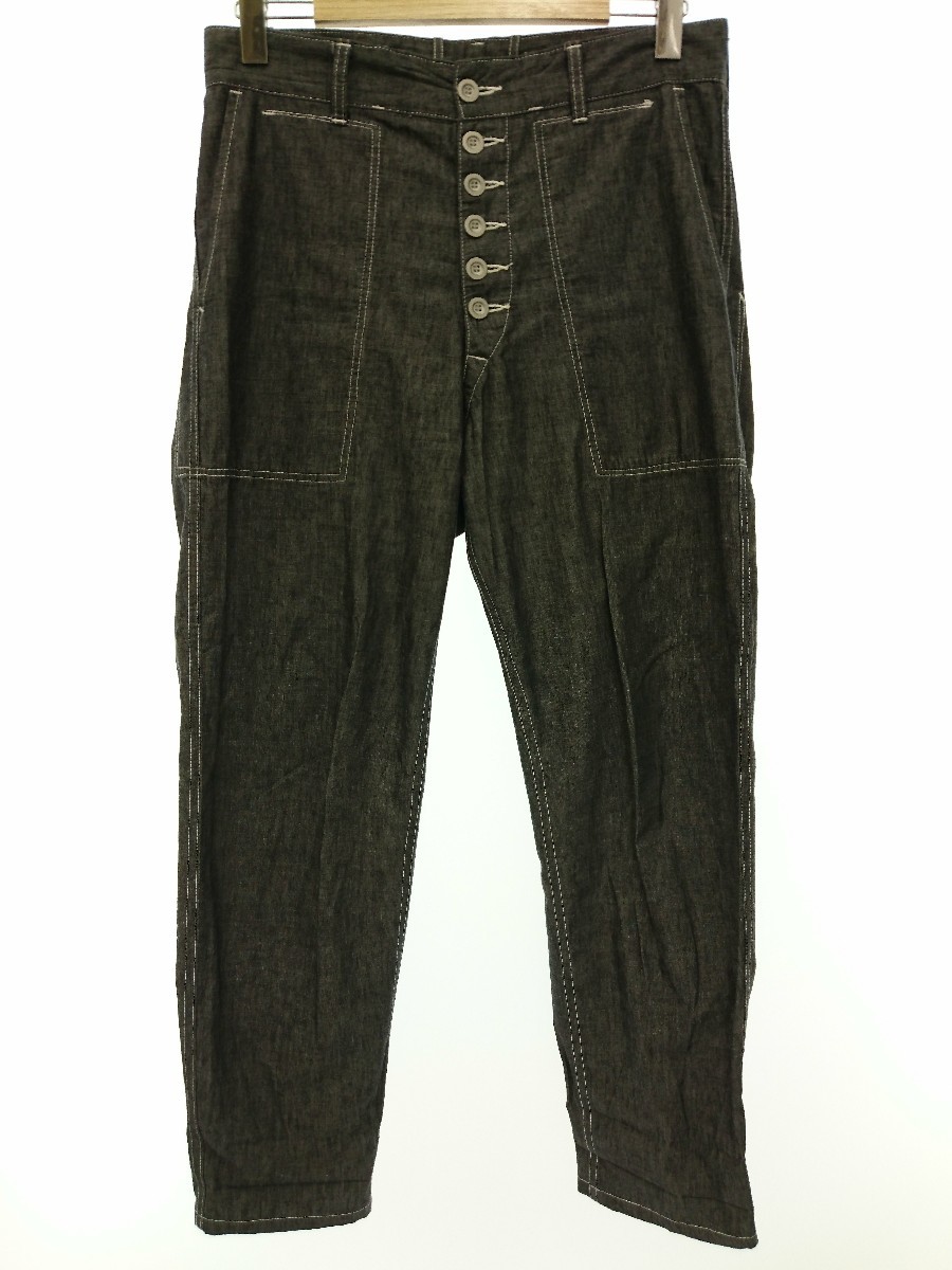 JUNYA WATANABE COMME des GARCONS MAN / サルエルパンツ/L/コットン/IDG/WC-p035 COMME des GARCONS◇JUNYA WATANABE MAN/wc-p035/サルエルパンツ/S