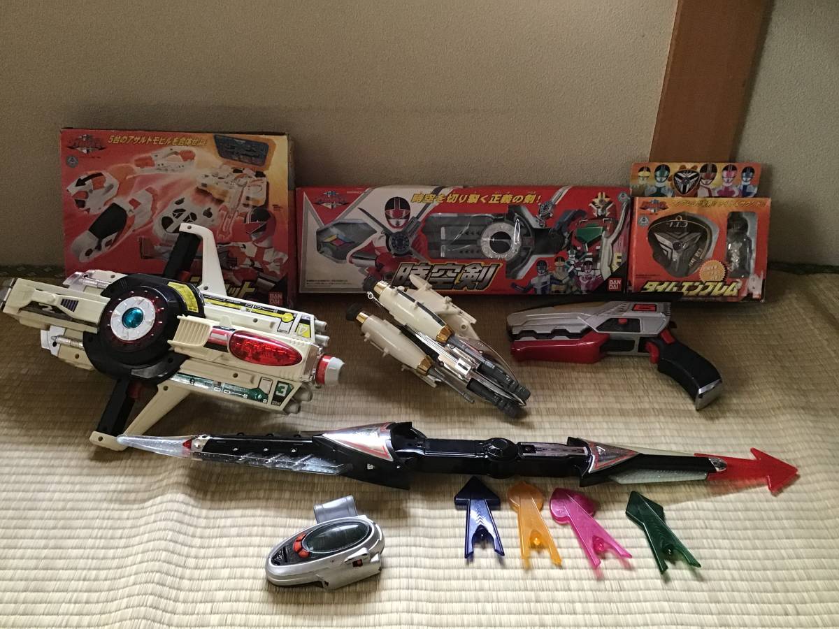 タイムレンジャー 武器8点セットの落札情報詳細 - Yahoo!オークション 