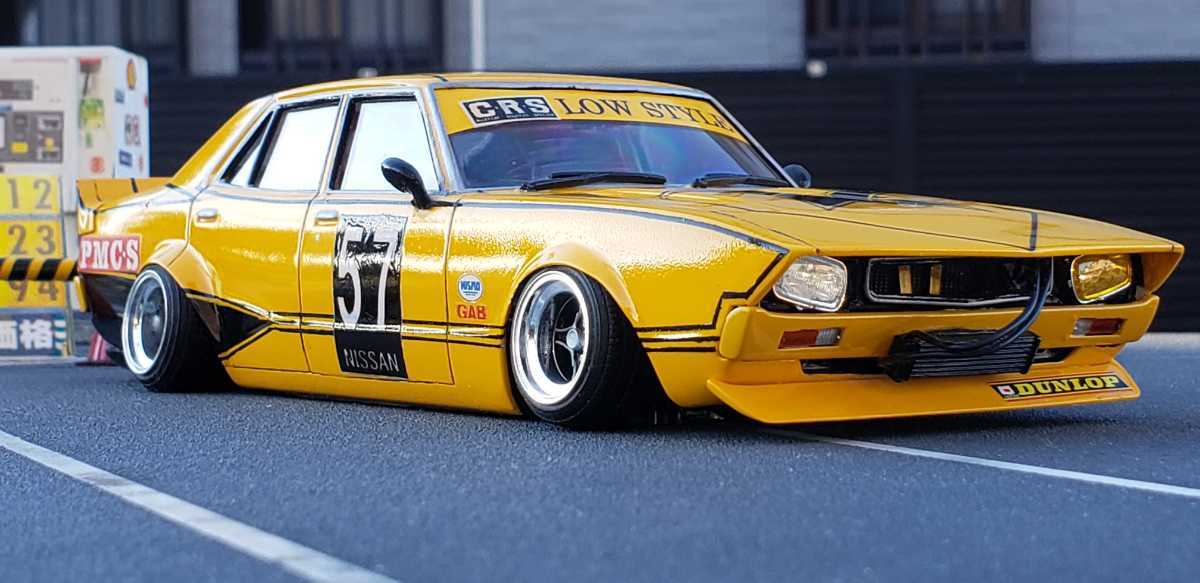 1/24プラモデル完成品 ヨンメリ街道レーサー 改造車の落札情報詳細