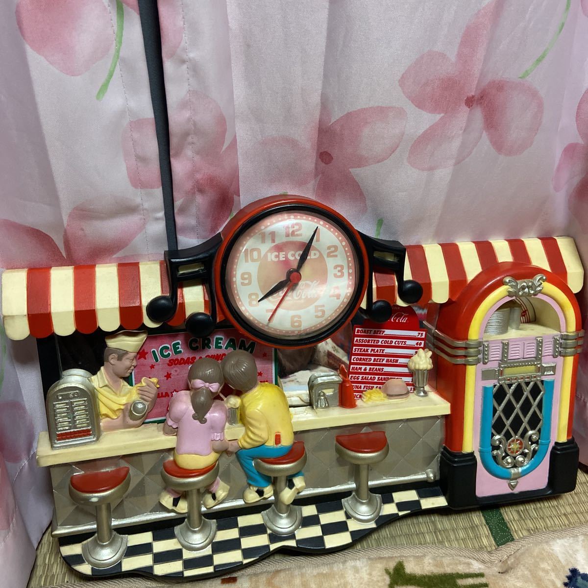 コカコーラ アメリカンダイナー クロック ジオラマ ダンバリーミント社