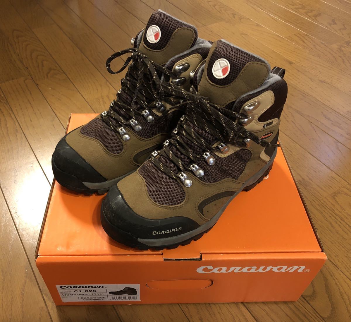 美品 キャラバン Caravan トレッキングシューズ C1 02s ブラウン 22 5cm ゴアテックス の落札情報詳細 ヤフオク落札価格情報 オークフリー スマートフォン版