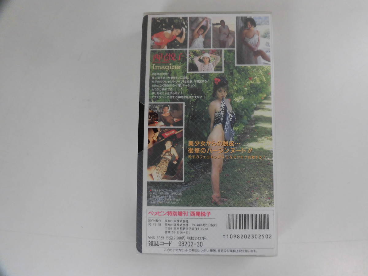 西尾悦子　ヌード 16か5657 ビデオ 西尾悦子 「Imagine」 1994 英知出版社 の落札情報詳細 - Yahoo!オークション落札価格検索 オークフリー