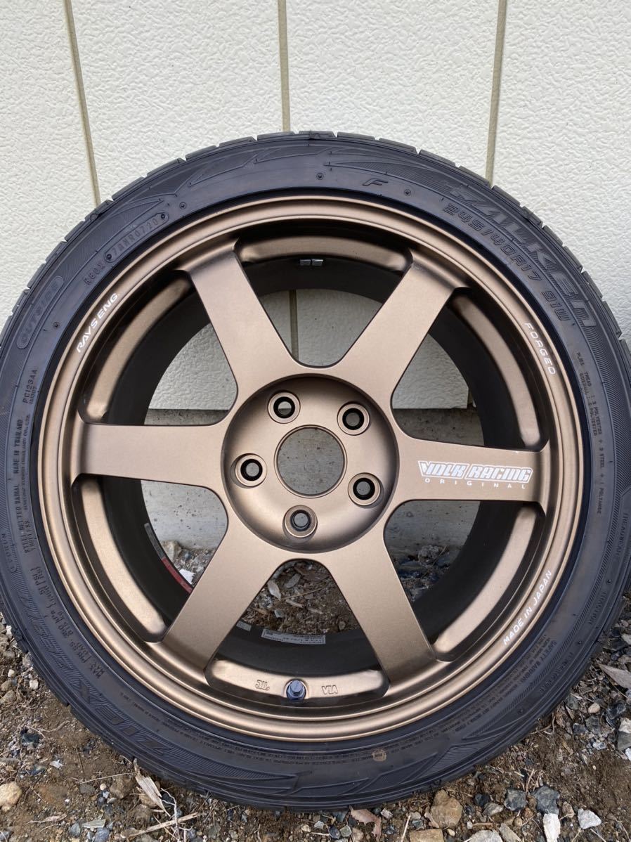 RAYS レイズ TE37 SAGA ブロンズ 17インチ 8.5J+52 5H 114.3 特注