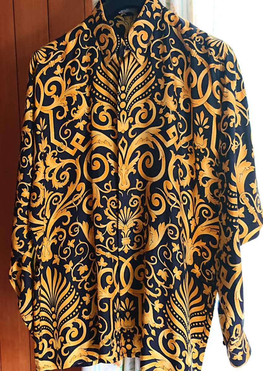 GIANNI VERSACE COUTURE ジャンニヴェルサーチ 】 本物 シルク GIANNI VERSACE COUTURE ジャンニヴェルサーチ 】 本物 シルク
