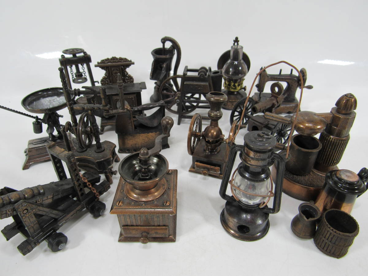 アンティーク 鉛筆削り 金属製ミニチュアコレクション 16点セット 昭和