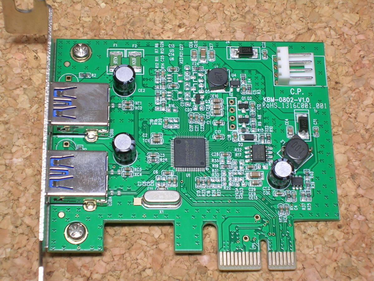 USB3．0増設ボード KBM-0802-V1.0 (ASMEDIA ASM1042)の落札情報詳細 - ヤフオク落札価格検索 オークフリー