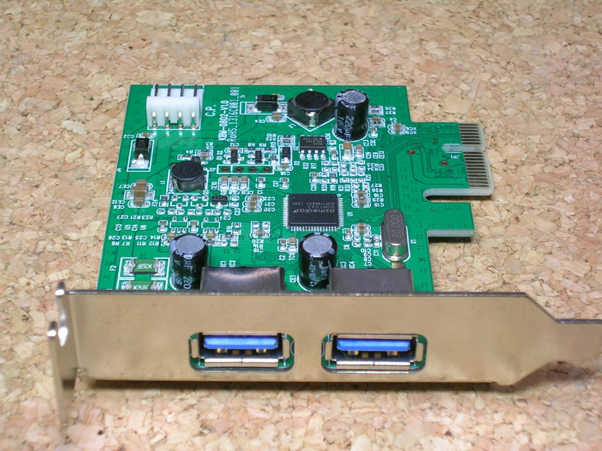 USB3．0増設ボード KBM-0802-V1.0 (ASMEDIA ASM1042)の落札情報詳細 - ヤフオク落札価格検索 オークフリー