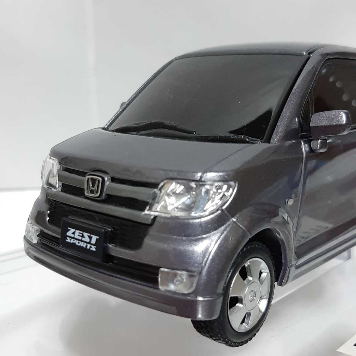 ミニカー honda zest sports アドミラルグレーメタリック 色見本 ミニカー honda zest sports アドミラルグレーメタリック 色見本