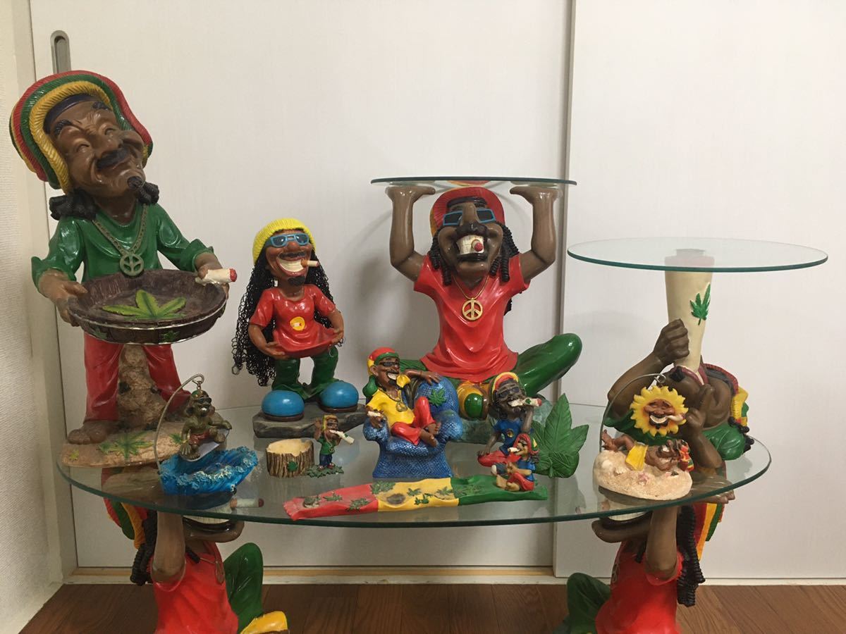 ラスタマンボブ・マーリーレゲェ灰皿インテリア小物置き レゲエ