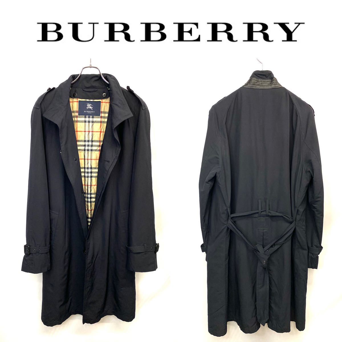 極美品　バーバリーロンドン トレンチコート カシミヤライナー 黒 XL 三越伊勢丹 | burberry/バーバリー通販 | ロング カシミア