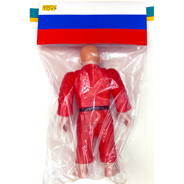 新品】ソフビ プーチン ロシア人 赤ジャケット 柔道着 赤道着