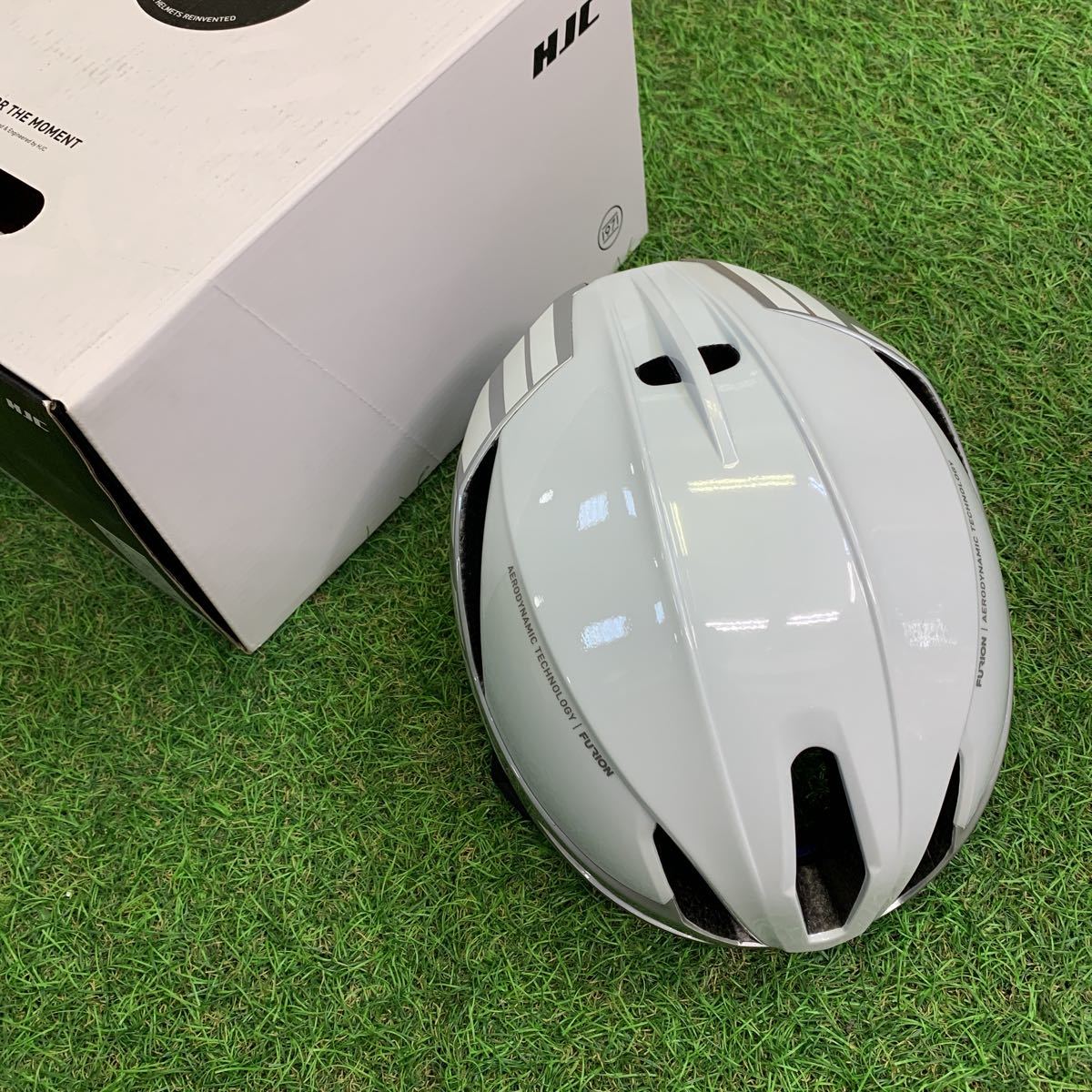 新品】Z2048 F HJC S～Mサイズ 白 自転車 MTB ロードバイク 