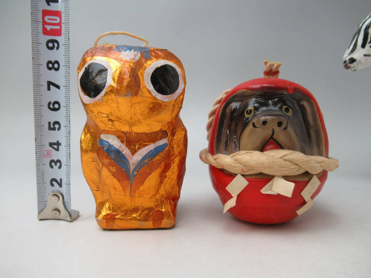 サ 海外309 世界の民芸品 ミャンマー張子 シマウマ 金色ふくろう 起き上がり小法師 犬 3点 まとめて 送料無料 の落札情報詳細 ヤフオク落札価格情報 オークフリー スマートフォン版