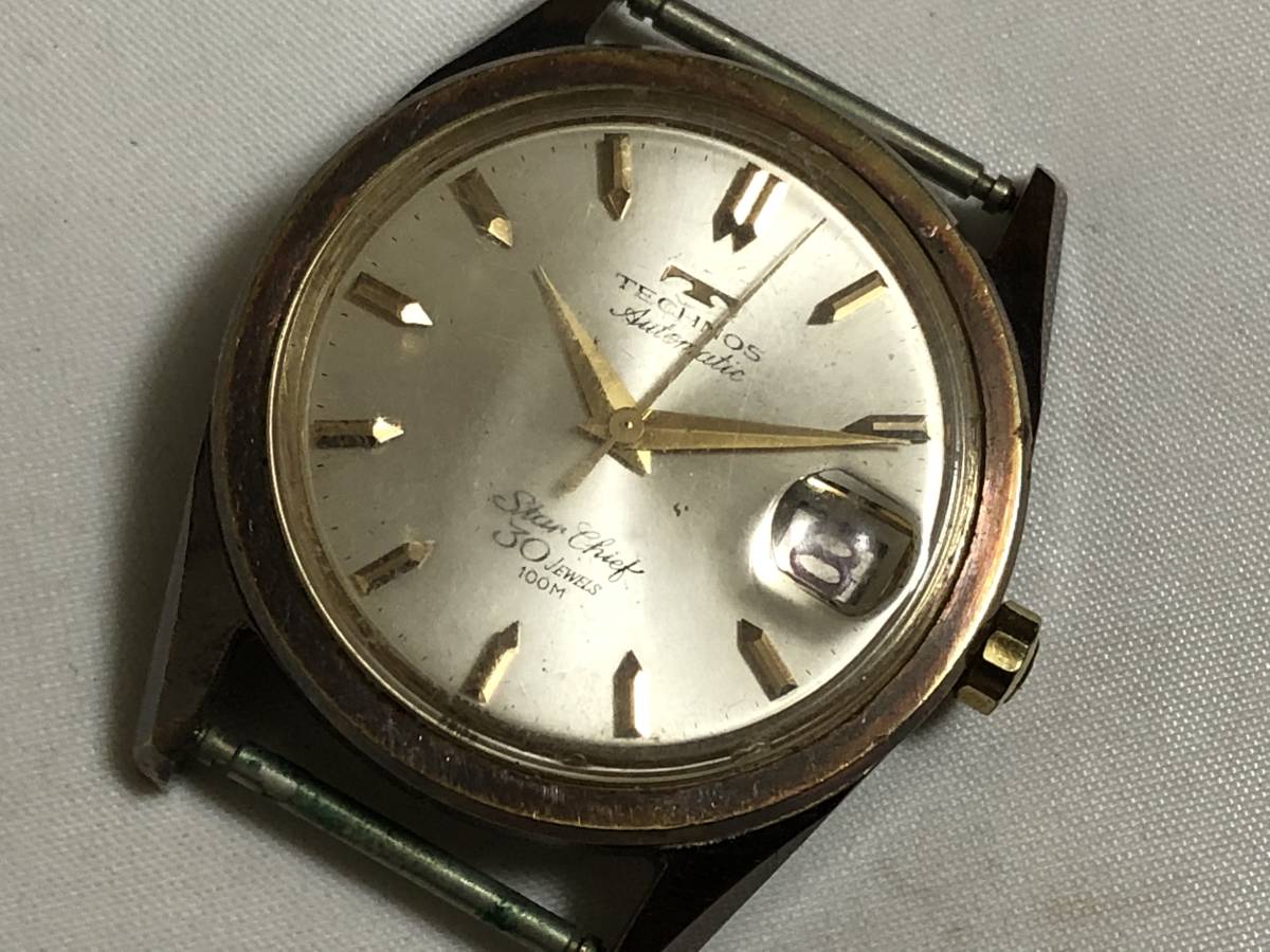 TECHNOS テクノス STAR CHIEF スターチーフ 327022 30石 メンズ自動
