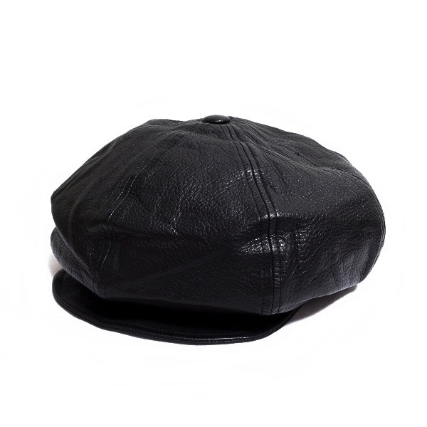 GANGSTERVILLE レザー・キャスケット / BLACK / カウハイド GANGSTERVILLE レザー・キャスケット / BLACK / カウハイド