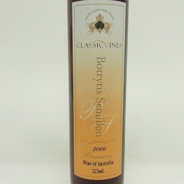 ワイン Classic Vines 2006 Botrytis Semillon 375 Classic Vines 2006 Botrytis Semillon 375