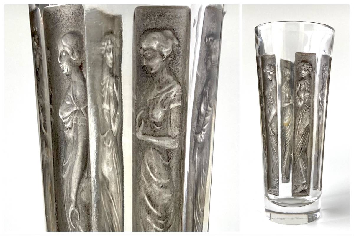 ルネ・ラリック 6人の肖像 ゴブレット ガラス 工芸品 アンティーク