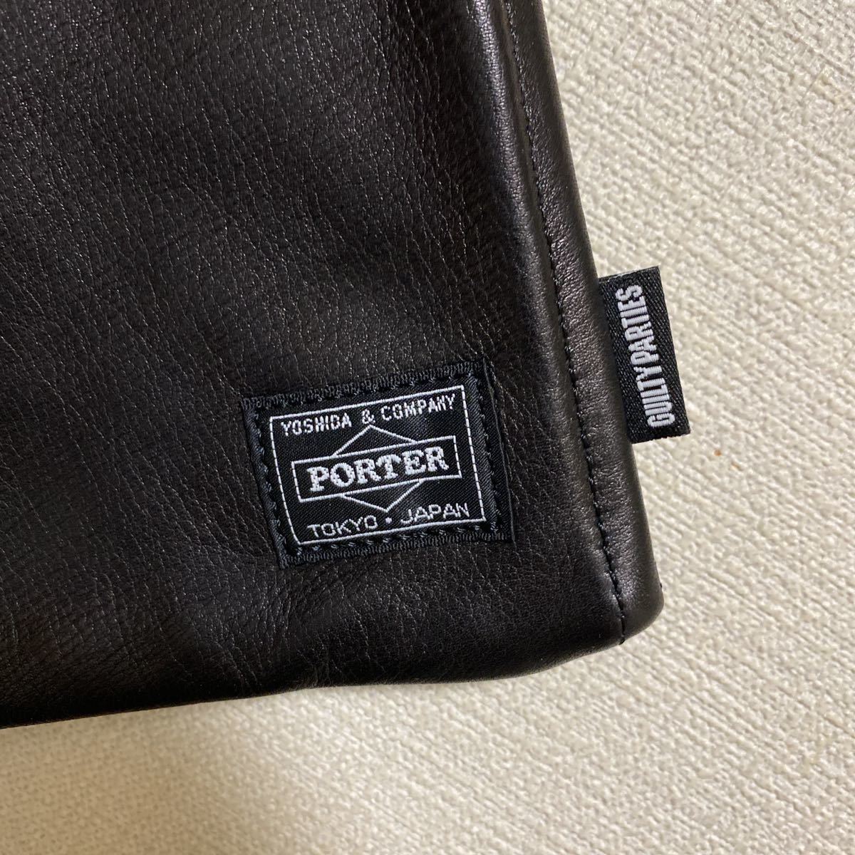 wackomaria × PORTER レザー ショルダーポーチ 巾着 ワコマリア 