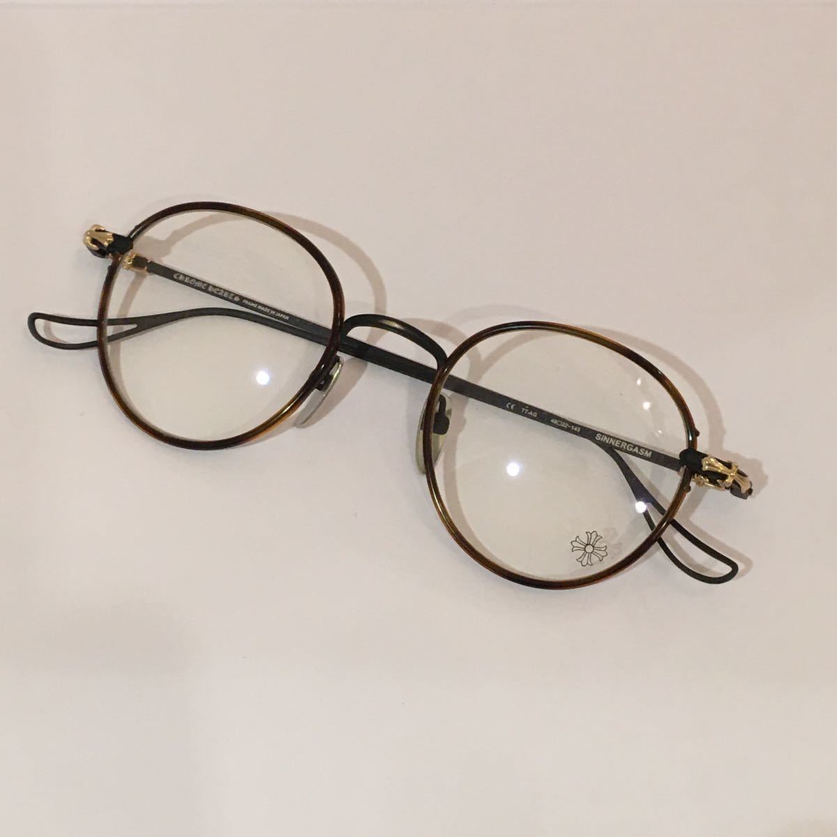 クロムハーツ SINNERGASM II クリアゴールドサングラス 新品！ クロム  