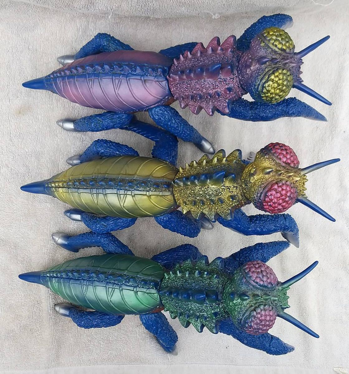 カマキラス3種セット☆マーミット☆ゴジラの息子☆怪獣☆ソフビの落札