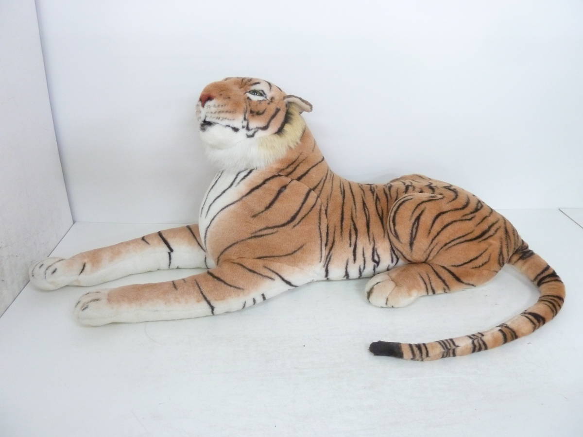 静 トラぬいぐるみ 虎 アニマル 動物ぬいぐるみ オレンジ色 縞模様 飾り物 インテリア 中古 S 1547 の落札情報詳細 ヤフオク落札価格情報 オークフリー スマートフォン版
