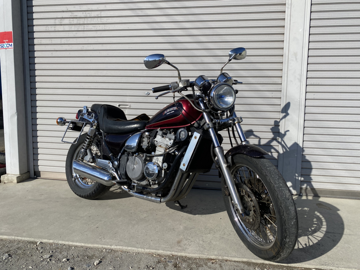 不動カワサキエリミネーター400SE書類あり鍵ありレストアベース