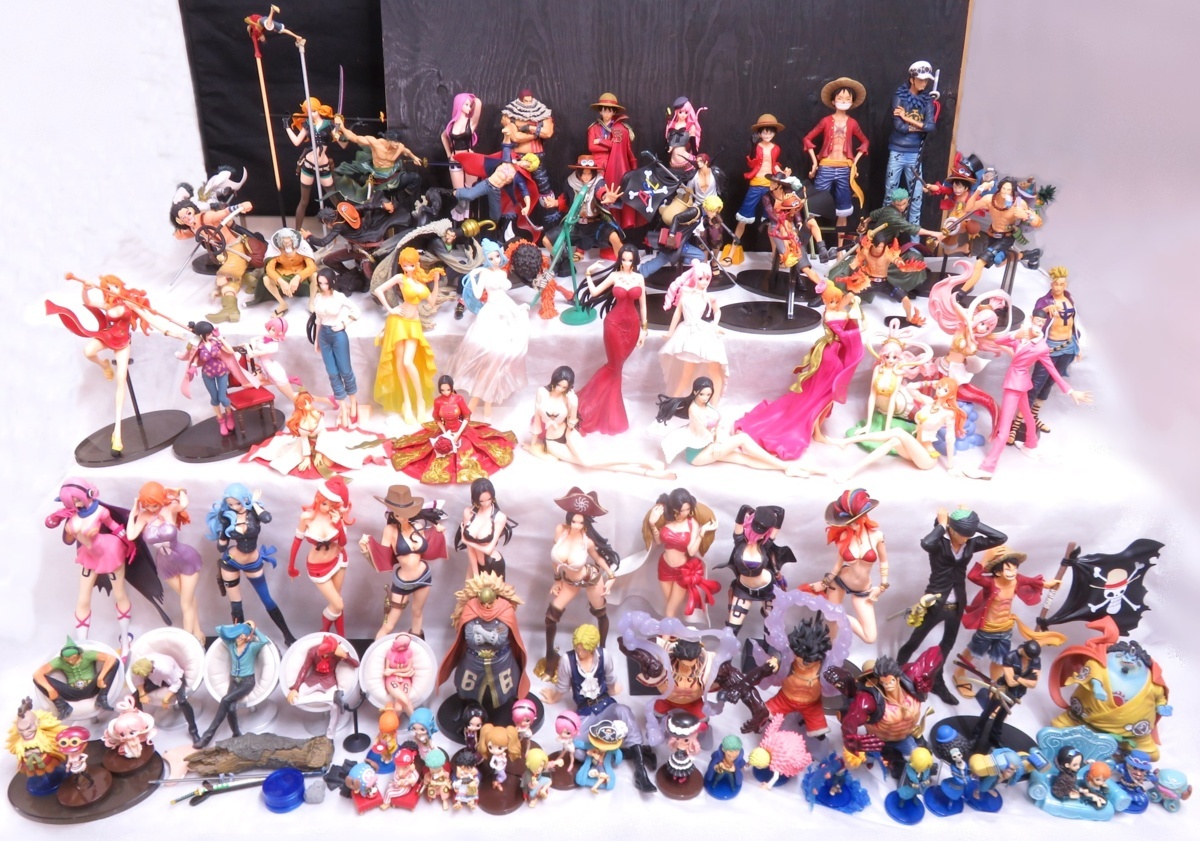 中古 ワンピース フィギュア 94点 色々 ルフィ ナミ ゾロ ロビン ジェルマ66 ハンコック サボ エース 七武海 レイリー ギア4 他 札 の落札情報詳細 ヤフオク落札価格情報 オークフリー スマートフォン版