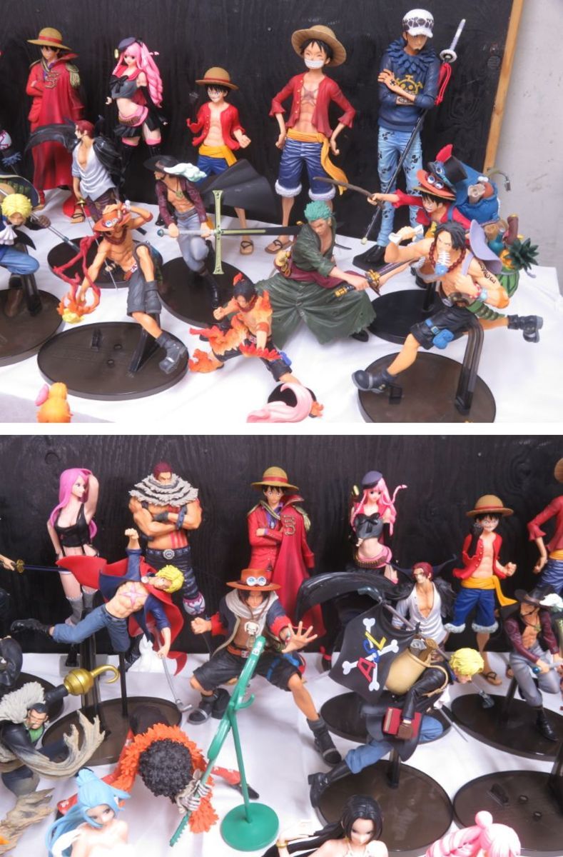 中古 ワンピース フィギュア 94点 色々 ルフィ ナミ ゾロ ロビン ジェルマ66 ハンコック サボ エース 七武海 レイリー ギア4 他 札 の落札情報詳細 ヤフオク落札価格情報 オークフリー スマートフォン版