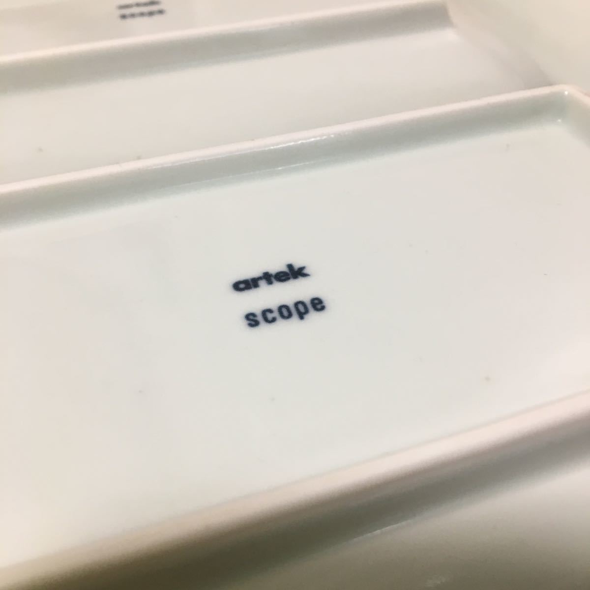 非売品*artek×scope×東屋*レフティ Lehti 印判 長角皿*アルテック