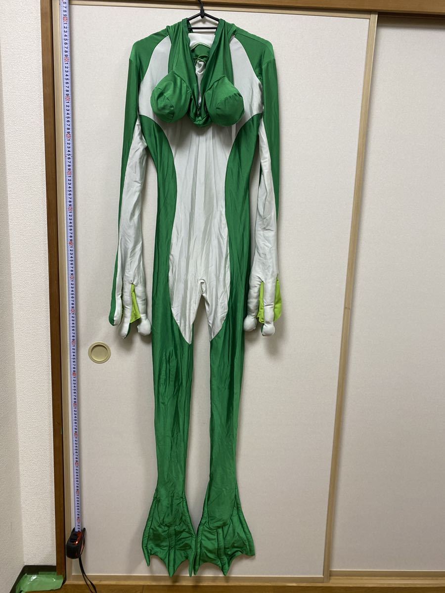 カエルゼンタイ　女性サイズ オリジナル全身タイツ カエル風 ゼンタイ zentai ぴっちりスーツの落札