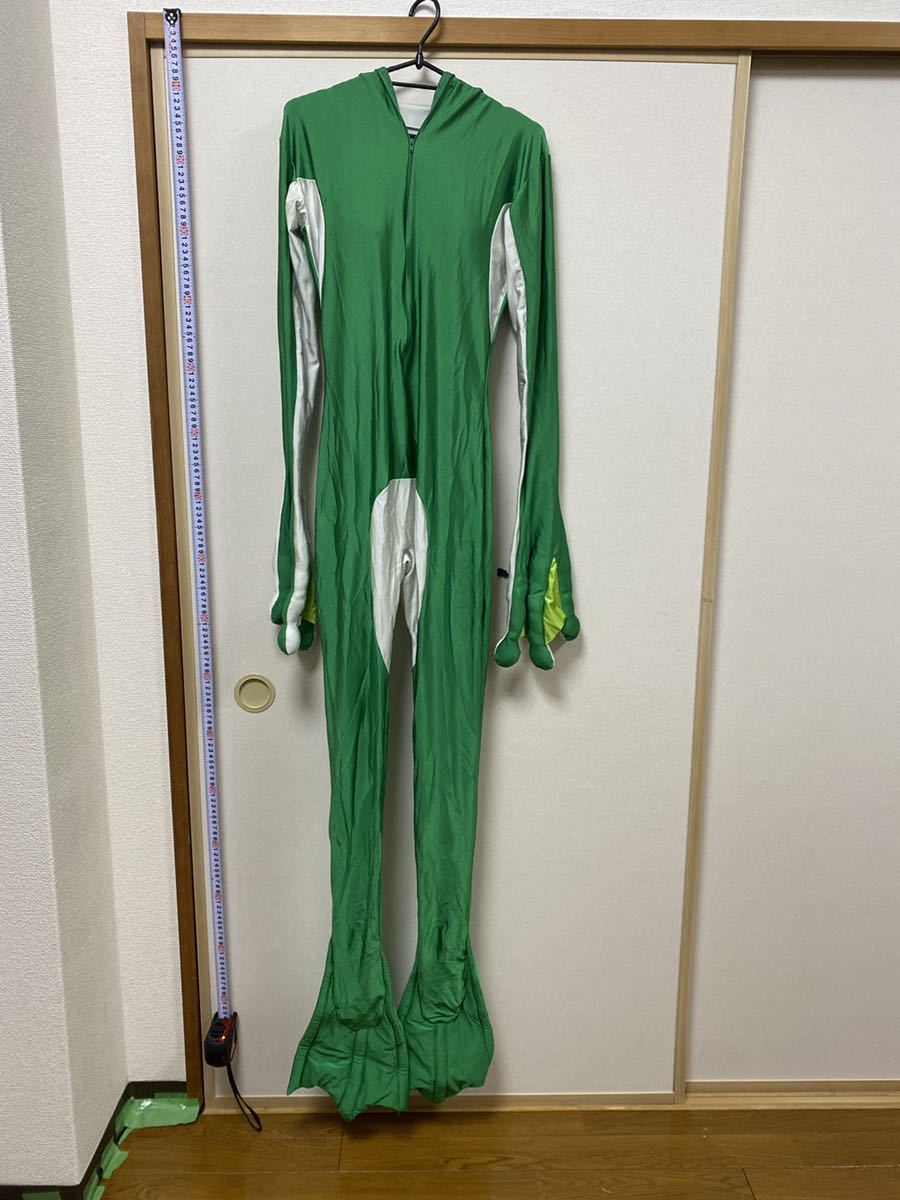 カエルゼンタイ　女性サイズ オリジナル全身タイツ カエル風 ゼンタイ zentai ぴっちりスーツの落札