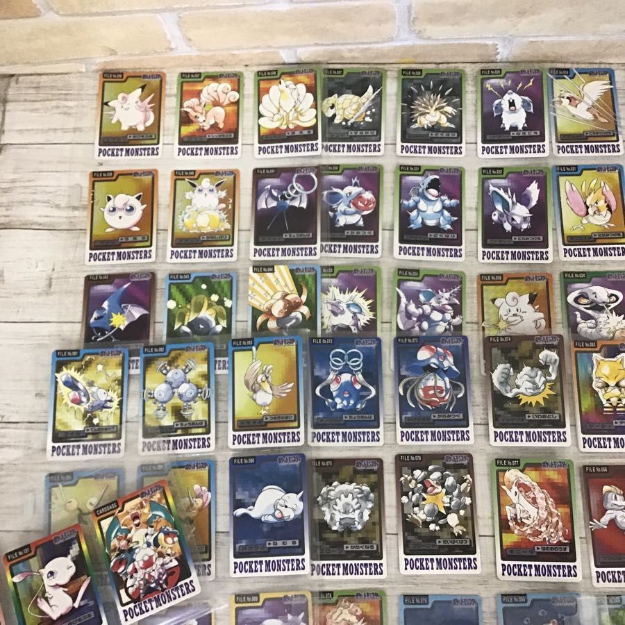 現状 バンダイ バンプレスト ポケモンカード カードダス File No 001 No 151 まとめ売り キラ有 ミュウ 等 の落札情報詳細 ヤフオク落札価格情報 オークフリー スマートフォン版