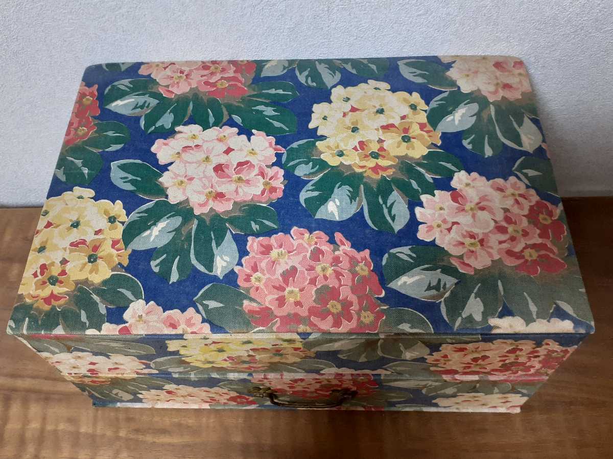 1910年代フランスのアンティークボックス　紫陽花 1910年代フランスのアンティークボックス 紫陽花