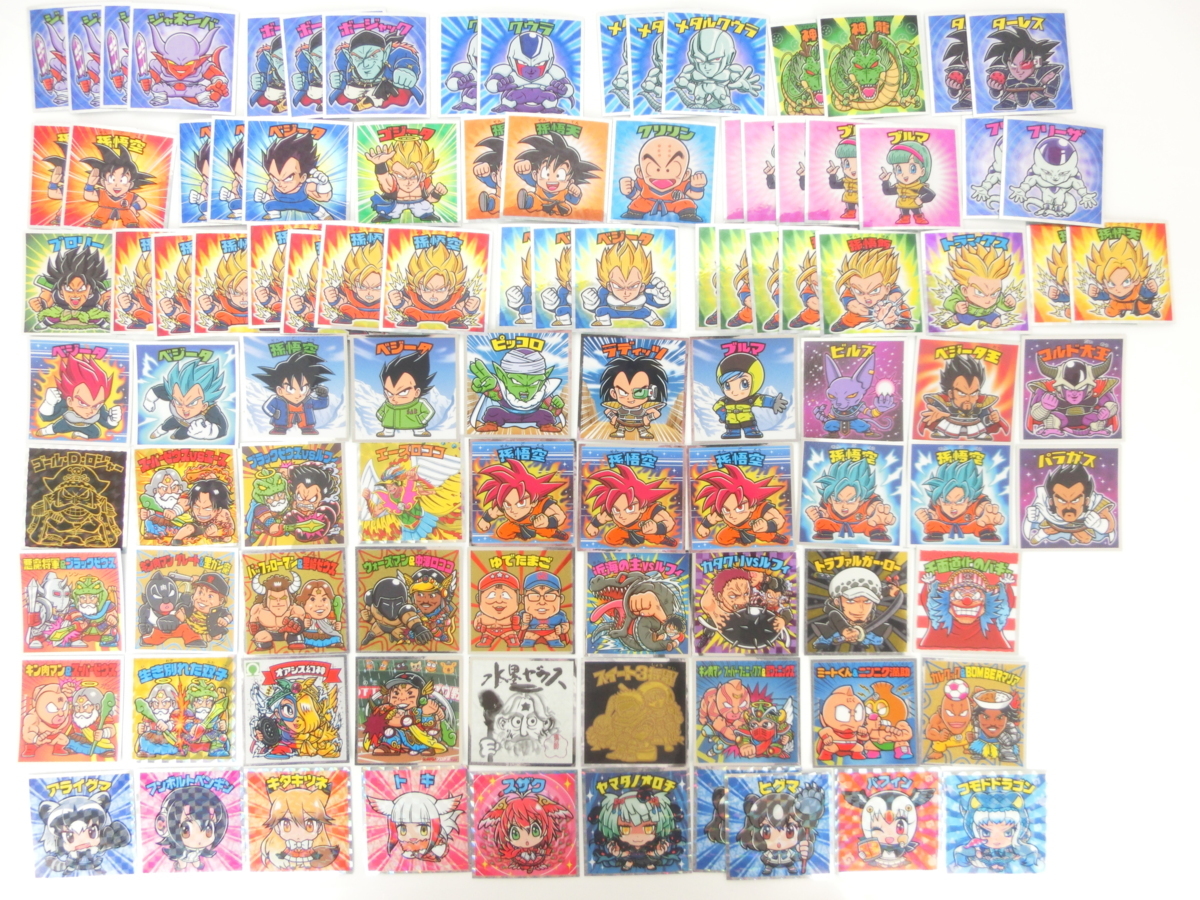 新品 ビックリマン シール けものフレンズマン ヤマトノオロチ スザク 他 ワンピースマン ドラゴンボールマン 大量まとめ の落札情報詳細 ヤフオク落札価格情報 オークフリー スマートフォン版