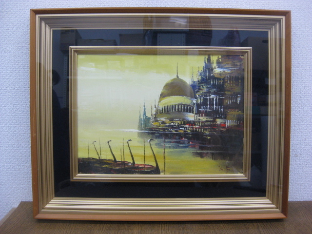 絵画 油絵 深井健二 ベニス 風景 額縁付き 幅49cm 奥行き40cm 高さ4cm の落札情報詳細 ヤフオク落札価格情報 オークフリー スマートフォン版