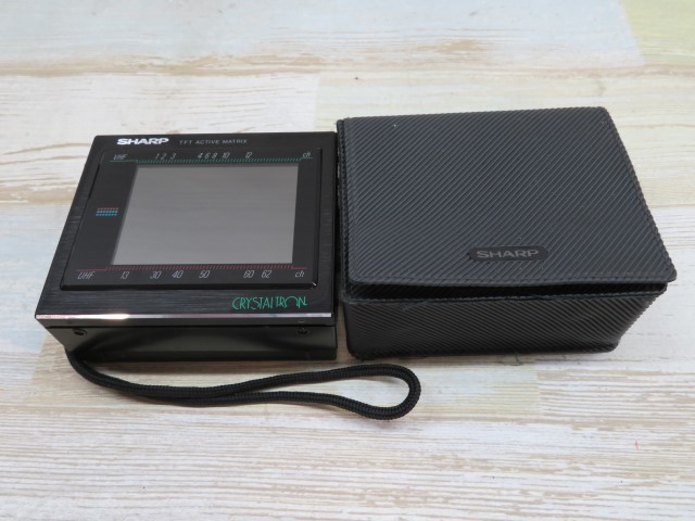シャープ　ポータブルカラー液晶テレビ　3C-E1R 3型/昭和レトロSHARP 3C-E1B 液晶カラーテレビ CRYSTAL TRON