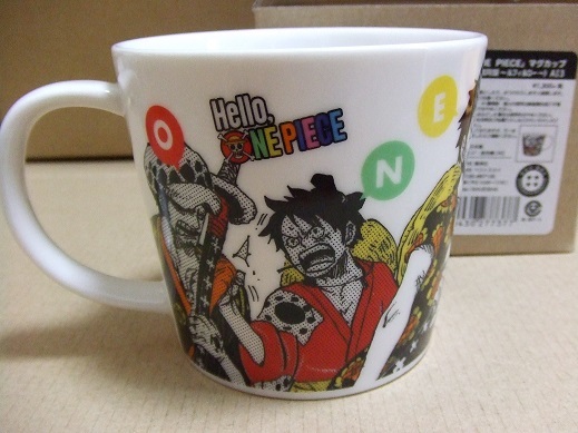 新品】ワンピース Hello,ONE PIECE マグカップ 海賊同盟～ルフィ＆ロー 