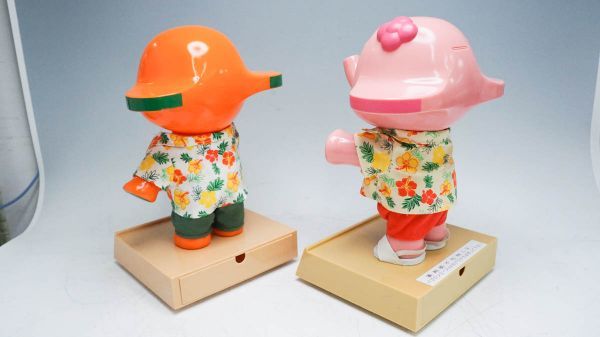 佐藤製薬 サトちゃん ＆ サトコちゃん ソフビ 約35cm 店頭
