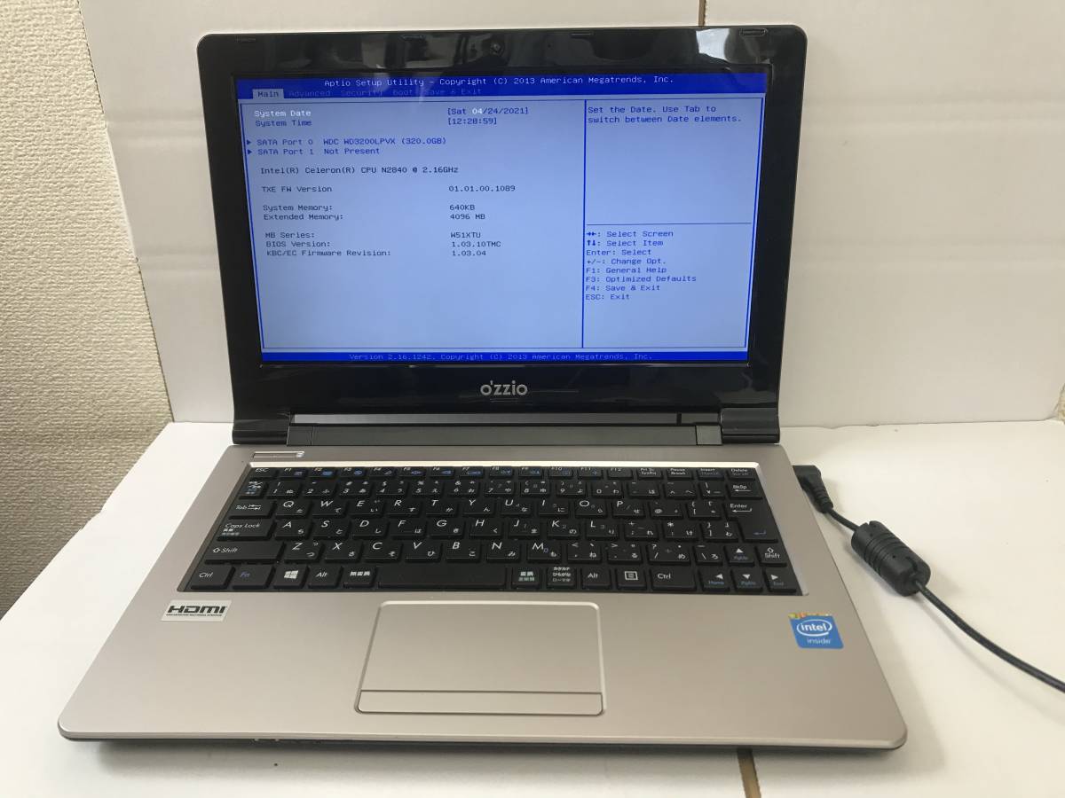 Ozzio ノトブック Intel inside