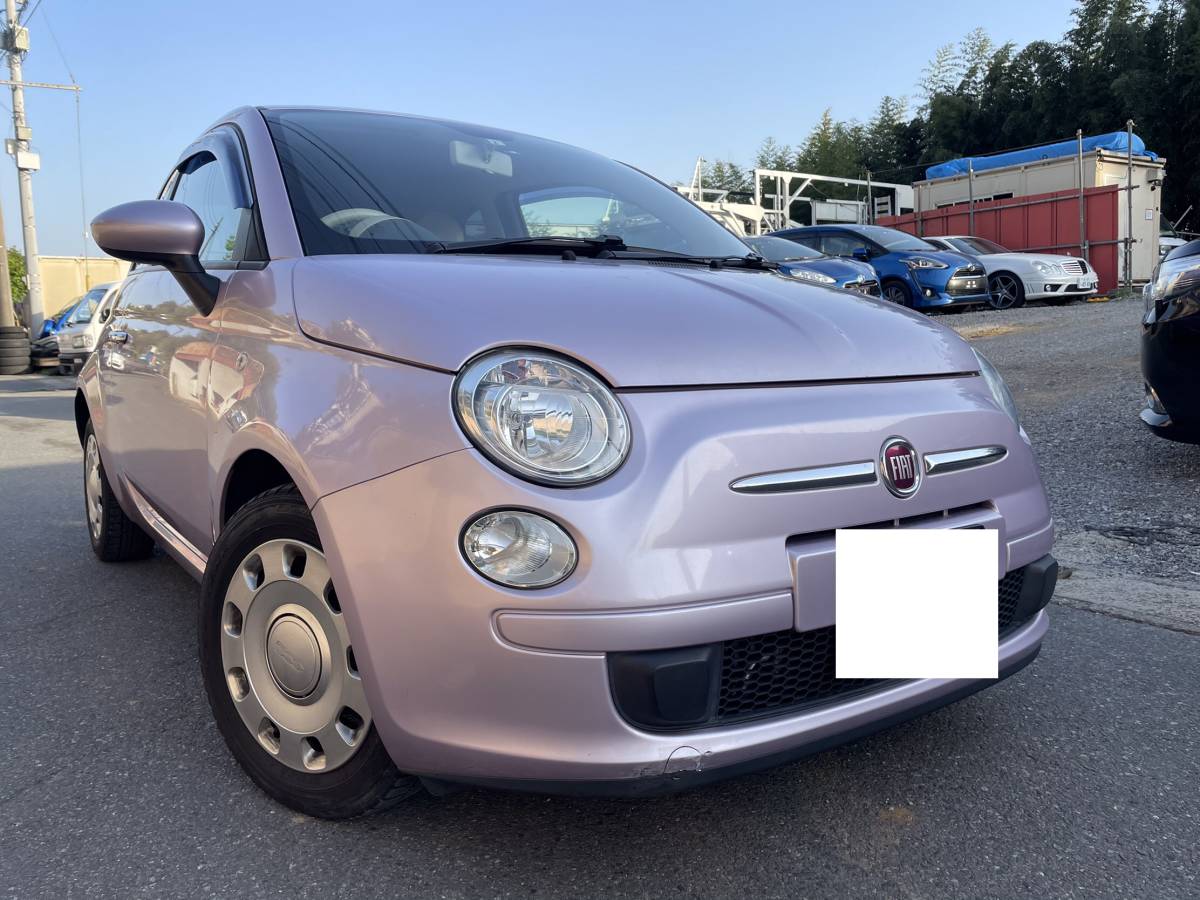 25年 かわいい フィアット500 Twin Airターボ フイオーレ ローザ 限定車 車検令和4年2月 の落札情報詳細 ヤフオク落札価格情報 オークフリー スマートフォン版