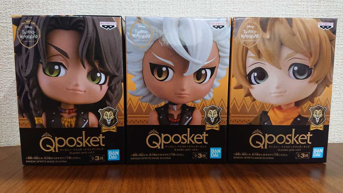 新品 ディズニー ツイステッドワンダーランド Q Posket Petit Vol 3 全3種 サバナクロー寮 レオナ ジャック ラギー ツイステ の落札情報詳細 ヤフオク落札価格情報 オークフリー スマートフォン版