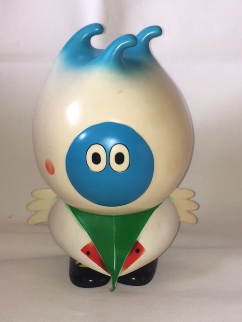 1983 新潟博覧会 キャラクター「パクちゃん」特大サイズ ソフビ 貯金箱