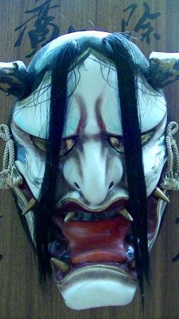 伝統芸能 石見神楽 神楽面 演目 八幡 塵輪 般若 岩本竹山氏作
