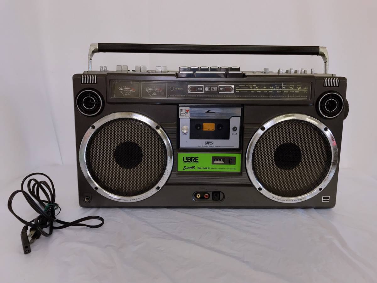 ラジカセ シャープ ザサーチャー エコー＆グライコ　昭和レトロ  希少品 レア ラジカセ シャープ ザサーチャー エコー＆グライコ 昭和レトロ 希少品