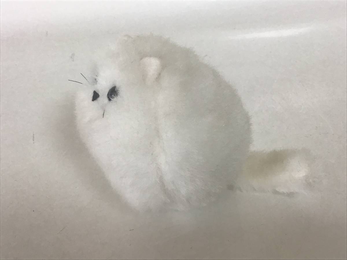 希少 80年代 ビンテージ 白猫 ネコ キャット ぬいぐるみ 人形 昭和 当時物 昭和レトロ 当時物 白猫 ねこ ぬいぐるみ／1980 JAPAN ARTISTS SOCIETY