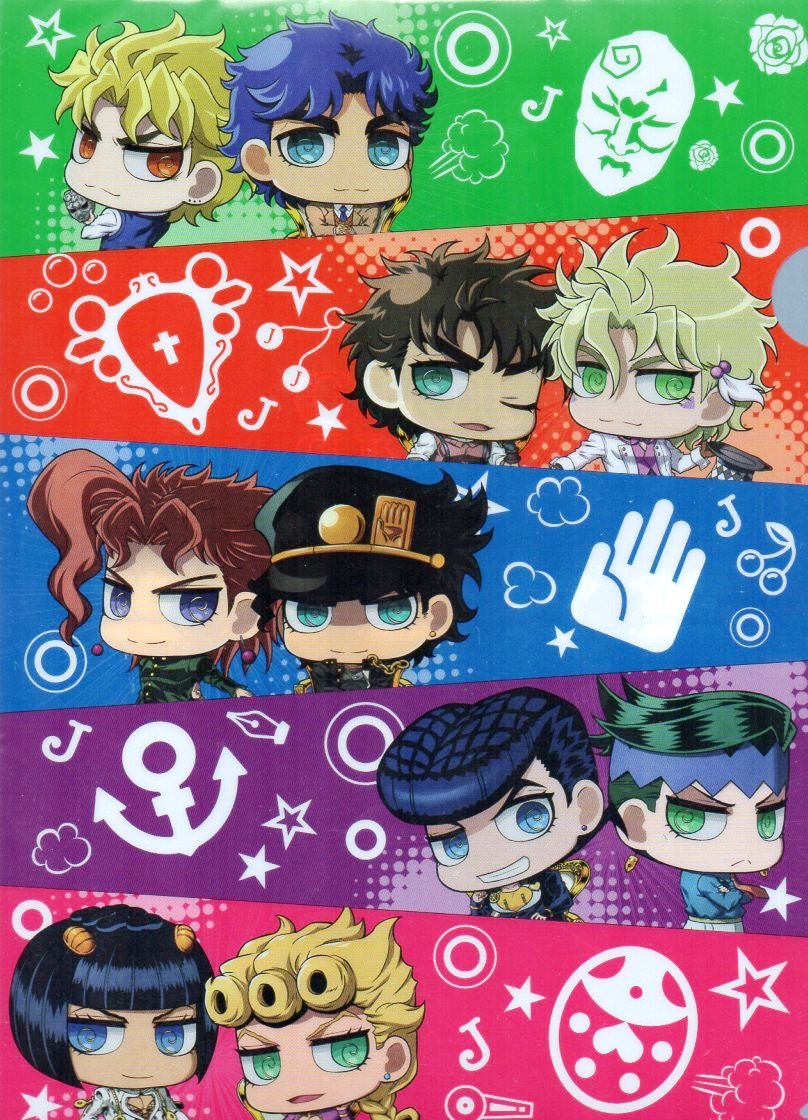 ジョジョ　クリアファイル　ちみキャラ ジョジョの奇妙な冒険5部 護衛チーム クリアファイル アニメ ちみ