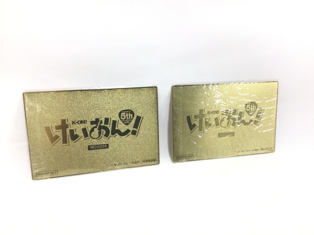 けいおん！ ゴールドメタルカード けいおん！ ゴールドメタルカード