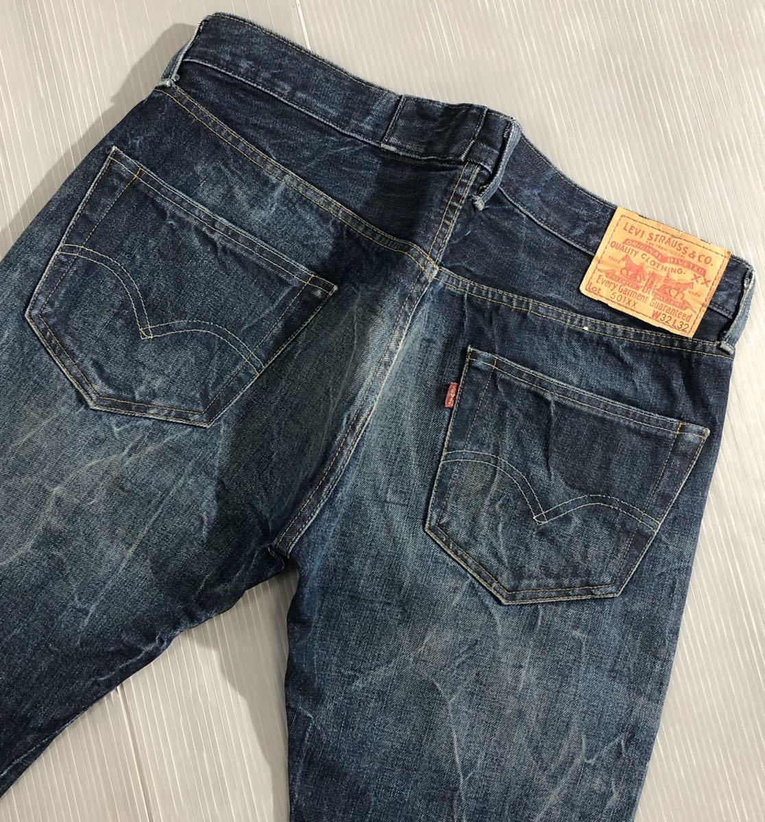 【アメ村15年目利き育成】米国製 LVC 501XX W32 隠しリベット LVC LEVI'S リーバイス》激シブ色落ち 1955年 50'S 501XX 50155.0016