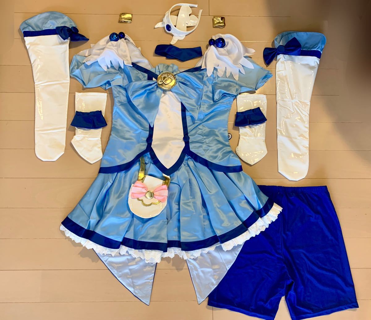 プリキュア スパッツ 目立った傷や汚れなし】コスプレ衣装 スマイルプリキュア! キュアビューティ XL～XXLサイズ スパッツ サテン エナメル 光沢 青木れいか プリキュア  大きいサイズの落札情報詳細 - Yahoo!オークション落札価格検索 オークフリー